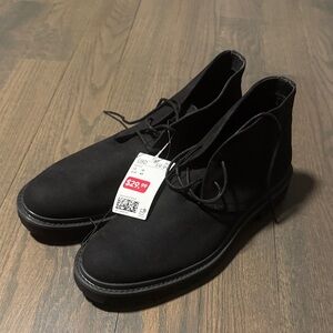 H & M Men's Black Chukka Boots - Classic Lace-Up